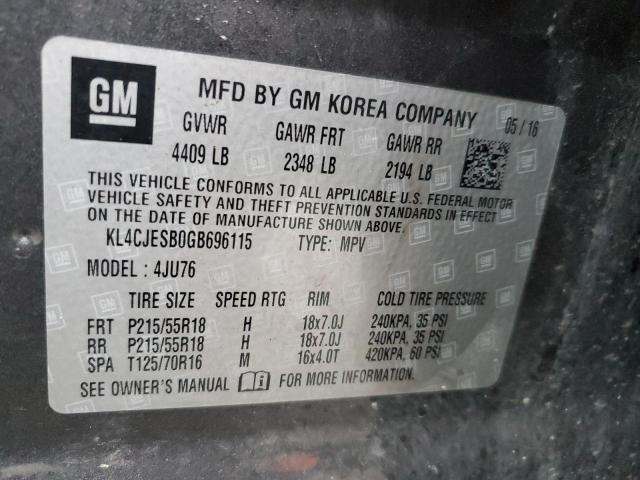 KL4CJESB0GB696115 Buick Encore