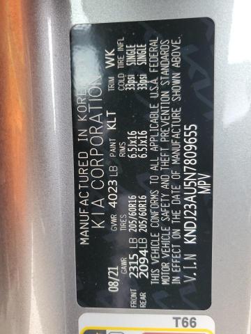 KNDJ23AU5N7809655 KIA SOUL LX