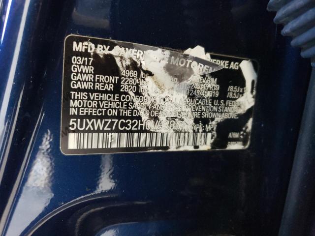 5UXWZ7C32H0V93871 BMW X3 Sdrive28i