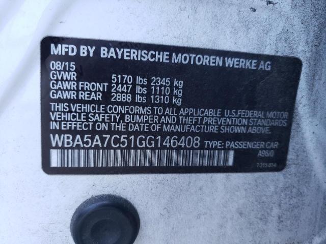 WBA5A7C51GG146408 BMW 528 XI