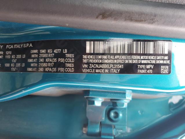 ZACNJABB6LPL31541 Jeep Renegade Latitude