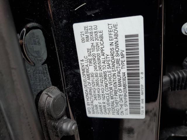 5FNYF8H20MB038244 Honda Passport Sport