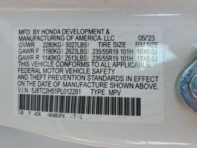 5J8TC2H51PL012281 Acura Rdx Technology