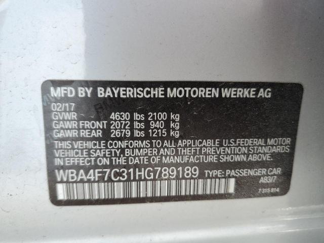 WBA4F7C31HG789189 BMW 430i Gran Coupe