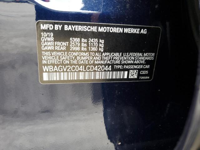 WBAGV2C04LCD42044 BMW 840i