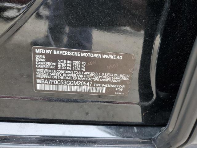 WBA7F0C53GGM20547 BMW 750 I