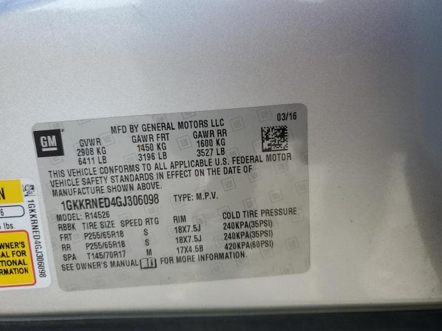1GKKRNED4GJ306098 GMC ACADIA SLE
