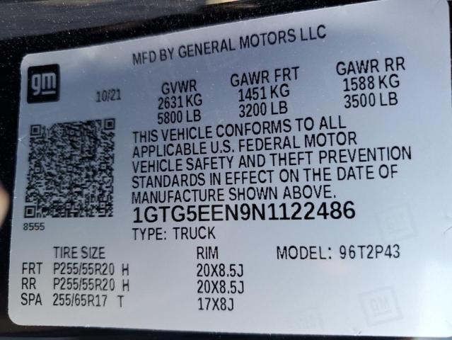1GTG5EEN9N1122486 GMC Canyon Denali