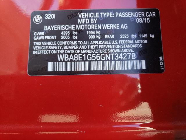 WBA8E1G56GNT34278 BMW 320 I