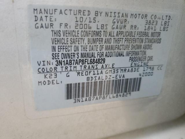 3N1AB7AP8FL684829 Nissan SENTRA S