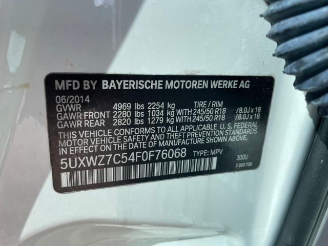 5UXWZ7C54F0F76068 BMW X3 Sdrive28i
