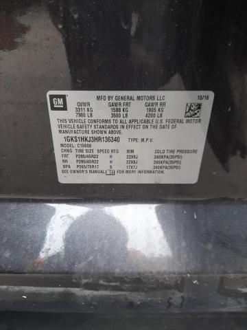 1GKS1HKJ3HR136340 GMC YUKON XL DENALI