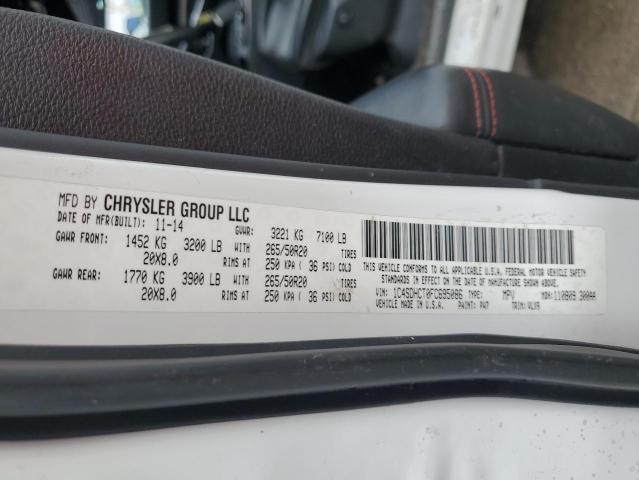 1C4SDHCT0FC695086 Dodge Durango R/t