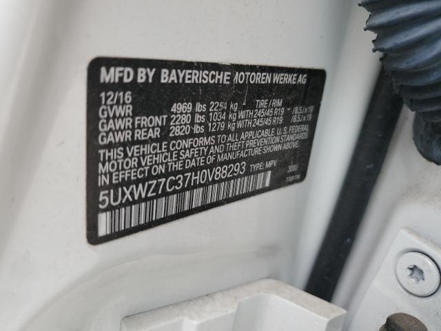 5UXWZ7C37H0V88293 BMW X3 Sdrive28i