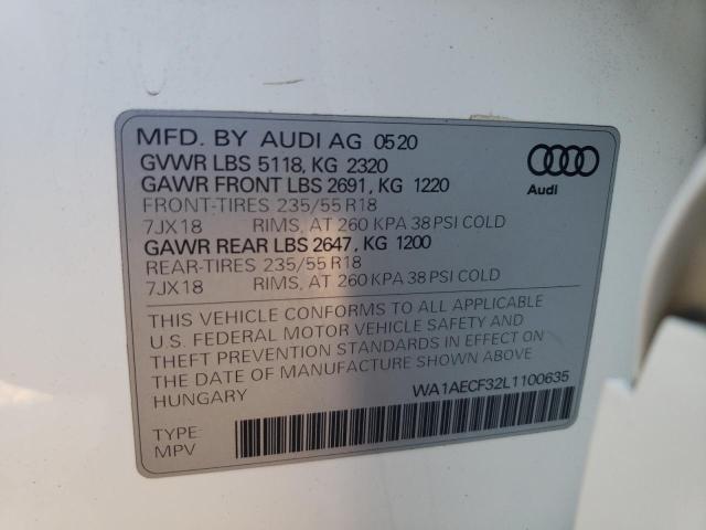 WA1AECF32L1100635 Audi Q3 PREMIUM