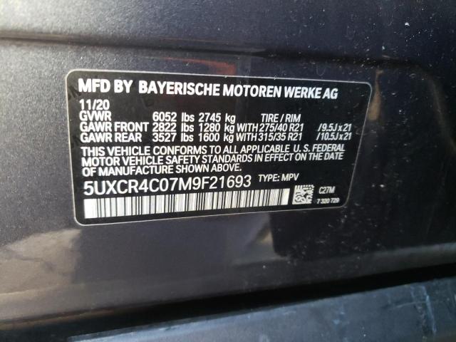 5UXCR4C07M9F21693 BMW X5 Sdrive 40i