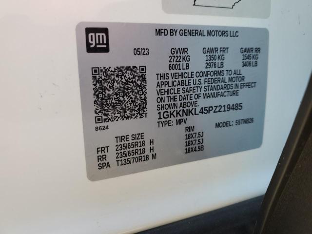 1GKKNKL45PZ219485 GMC ACADIA SLE