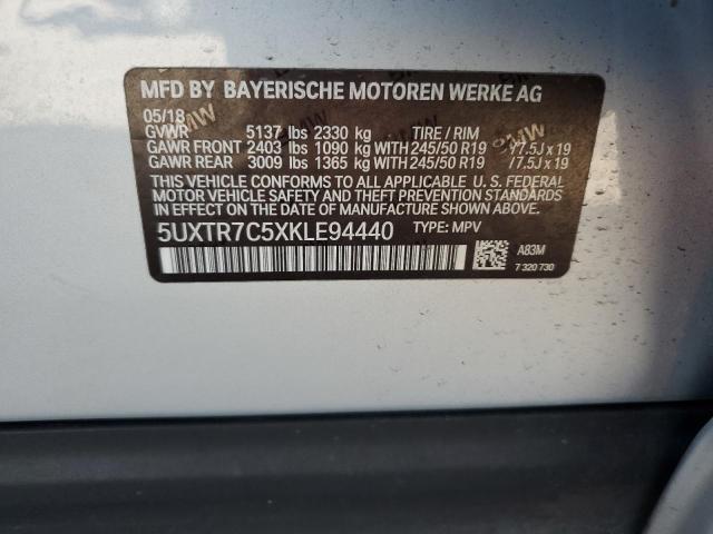 5UXTR7C5XKLE94440 BMW X3 Sdrive30i