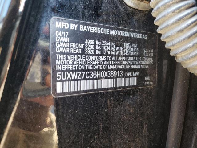 5UXWZ7C36H0X38913 BMW X3 Sdrive28i