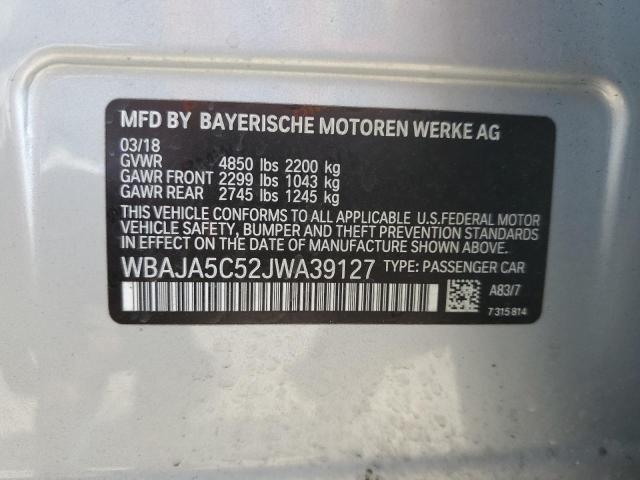 WBAJA5C52JWA39127 BMW 530 I