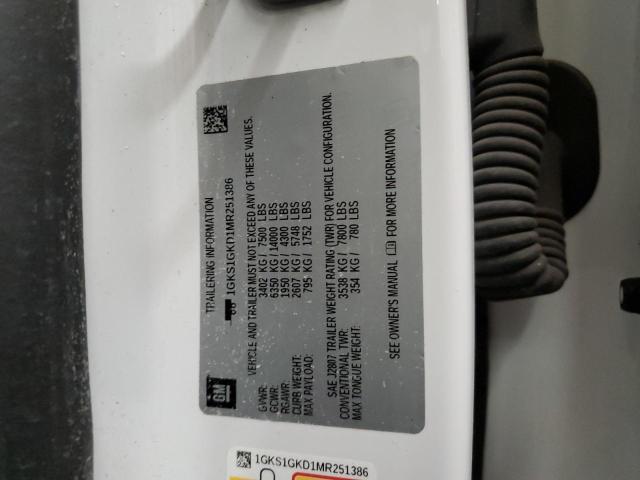 1GKS1GKD1MR251386 GMC Yukon Xl C1500 Slt