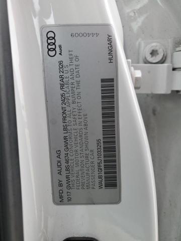 WAUB1GFF5J1033255 Audi S3 Premium Plus