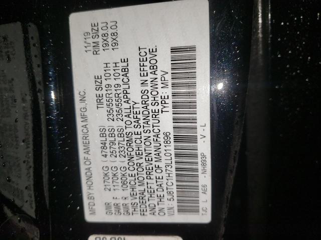5J8TC1H73LL011896 Acura Rdx Advance