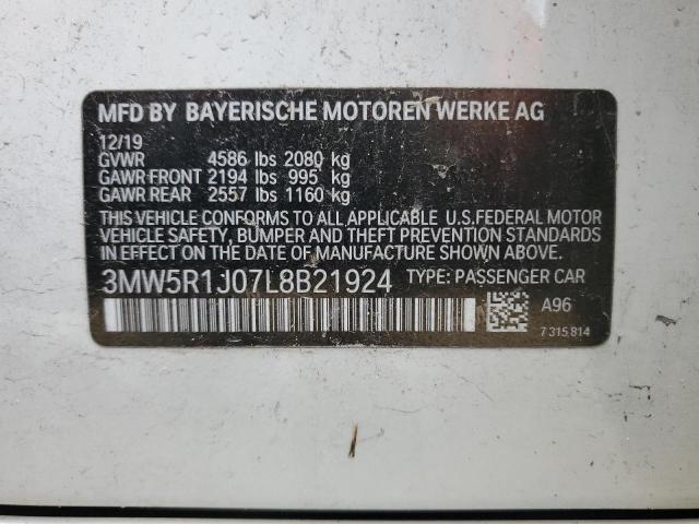 3MW5R1J07L8B21924 BMW 330I