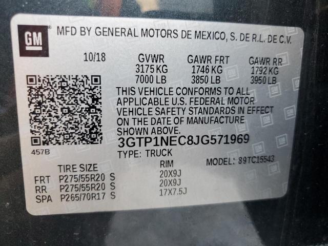 3GTP1NEC8JG571969 GMC Sierra C1500 Slt