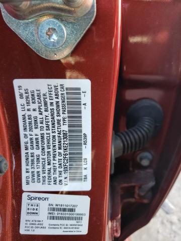 19XFC2F61KE213087 Honda Civic Lx