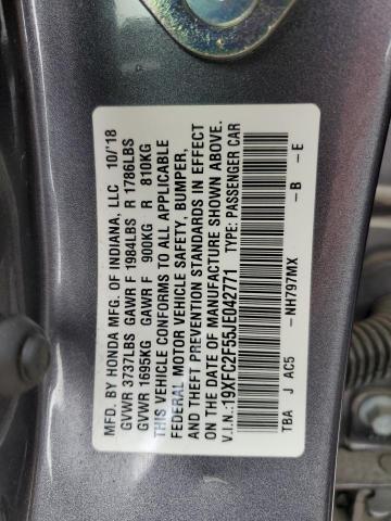 19XFC2F55JE042771 Honda Civic Lx