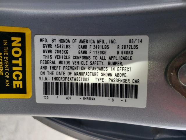 1HGCR3F8XFA001002 Honda ACCORD EXL