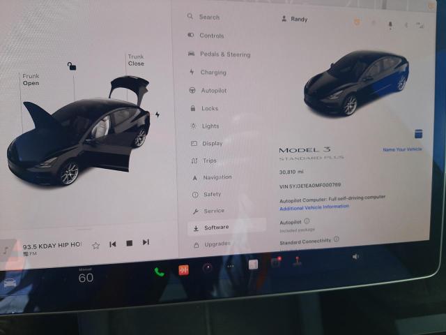 5YJ3E1EA0MF000769 Tesla MODEL 3