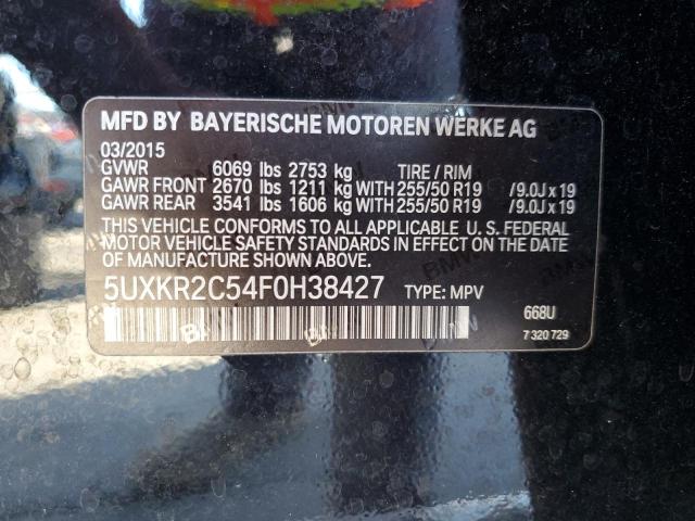 5UXKR2C54F0H38427 BMW X5 Sdrive35i