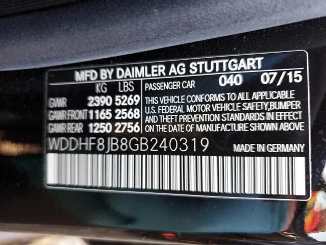 WDDHF8JB8GB240319 Mercedes-Benz E 350 4matic