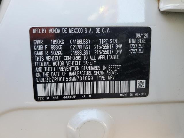 3CZRU6H58MM701669 Honda HR-V EX