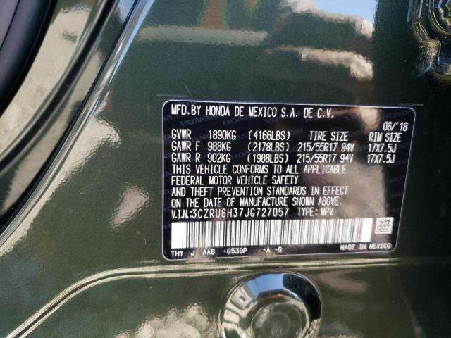 3CZRU6H37JG727057 Honda HR-V LX