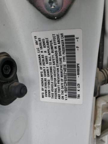19XFC2F6XKE214514 Honda Civic Lx
