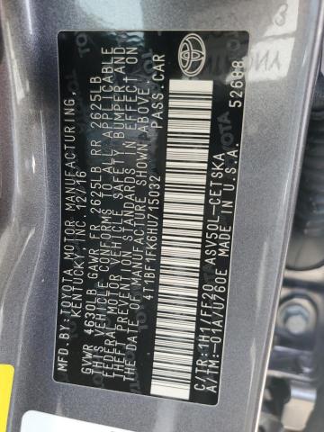 4T1BF1FK6HU715032 Toyota CAMRY LE