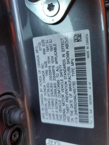 2HKRW2H94LH657783 Honda Cr-v Touring