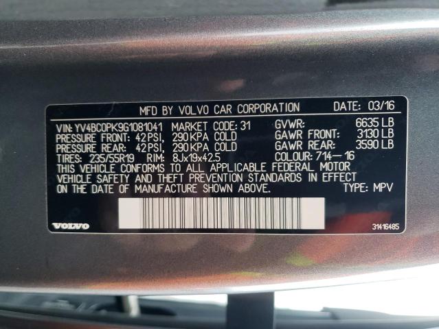 YV4BC0PK9G1081041 Volvo Xc90 T8