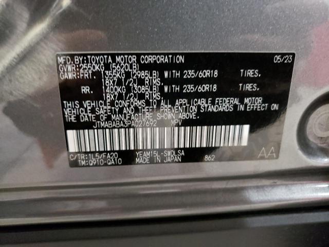 JTMABABA3PA027692 Subaru Solterra Premium