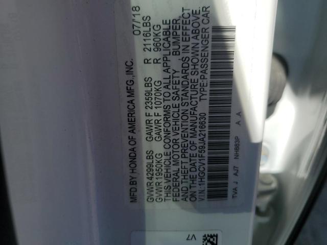 1HGCV1F59JA216630 Honda ACCORD EXL