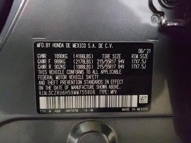 3CZRU6H59MM755806 Honda HR-V EX