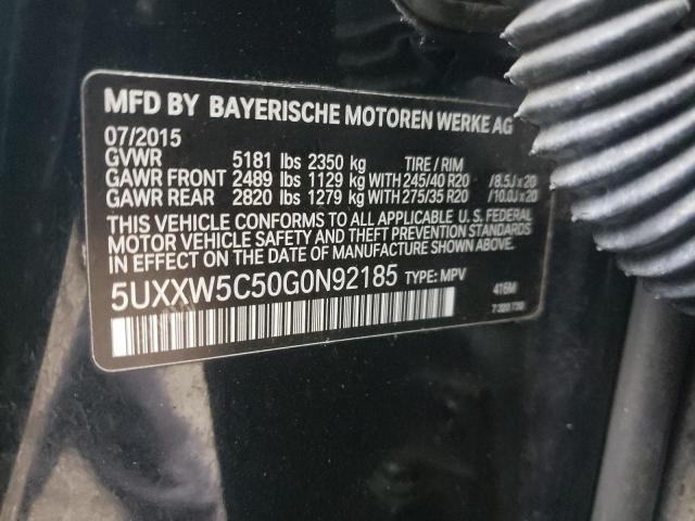 5UXXW5C50G0N92185 BMW X4 Xdrive35i