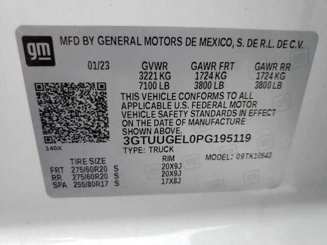 3GTUUGEL0PG195119 GMC Sierra K1500 Denali