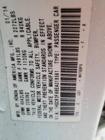 1HGCR3F86EA019561 Honda ACCORD EXL