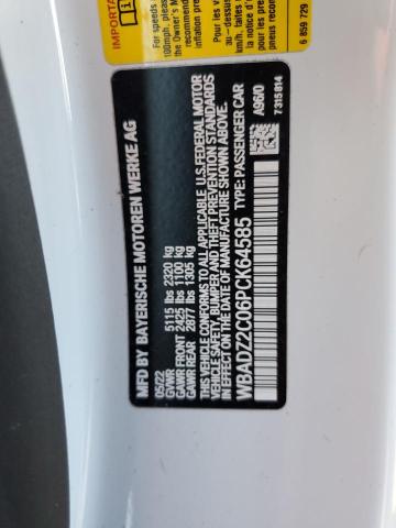 WBADZ2C06PCK64585 BMW 840i