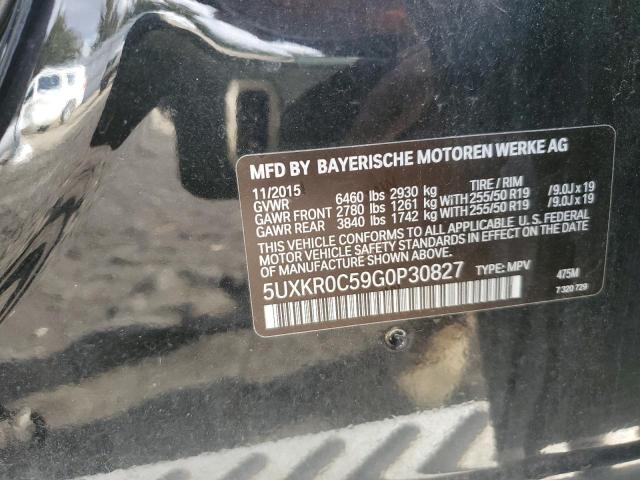 5UXKR0C59G0P30827 BMW X5 Xdrive35i