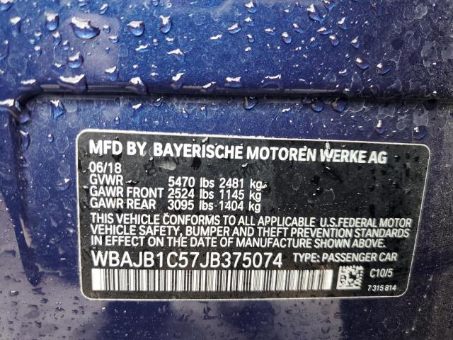 WBAJB1C57JB375074 BMW 530XE
